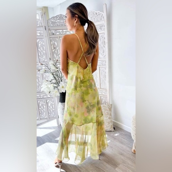 Misa / Aina Ruffle High Low Dress / NWT / XS - Picture 7 of 9